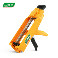 三棵树 双管美缝剂施工工具 AB胶美缝剂施工工具包一套4件套 省力胶枪钢球铲刀美缝纸