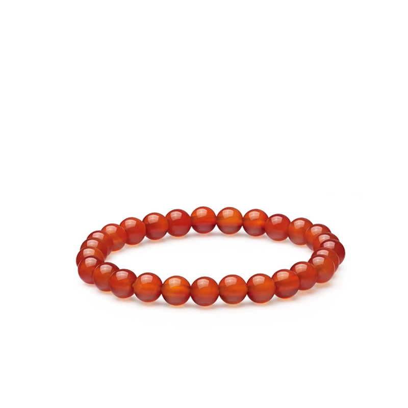 周大福优雅大方橘红玉髓手链v101333