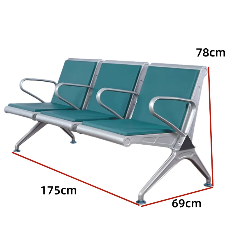 伊洛源 联排椅 3人位+扶手P175*69*78cm个