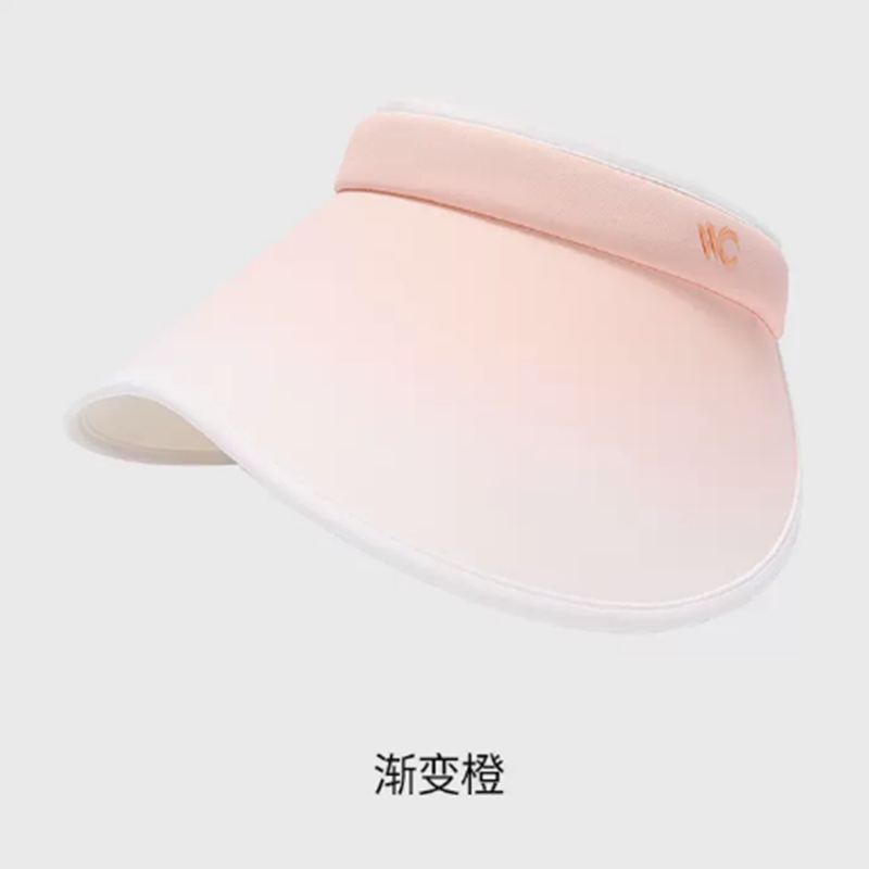 VVC防晒帽女桃芯防紫外线遮阳帽夏空顶帽子户外太阳帽 渐变紫 货期5-10天