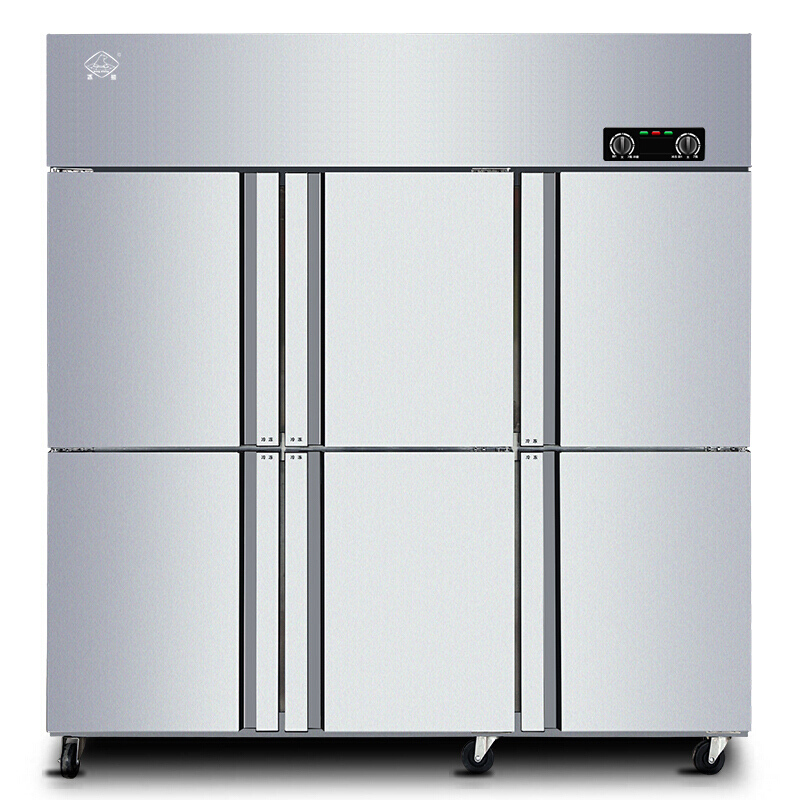 冰熊(bing xiong) 厨房冰箱商用 6门 冷冻【铜管】不锈钢冰柜冷柜展示