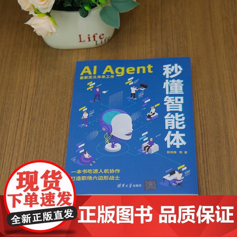 秒懂智能体 AI Agent重新定义未来工作 郭泽德 零基础搭建专属智能体教程书 提示词设计知识库构建多智能体协同技术书高清大图