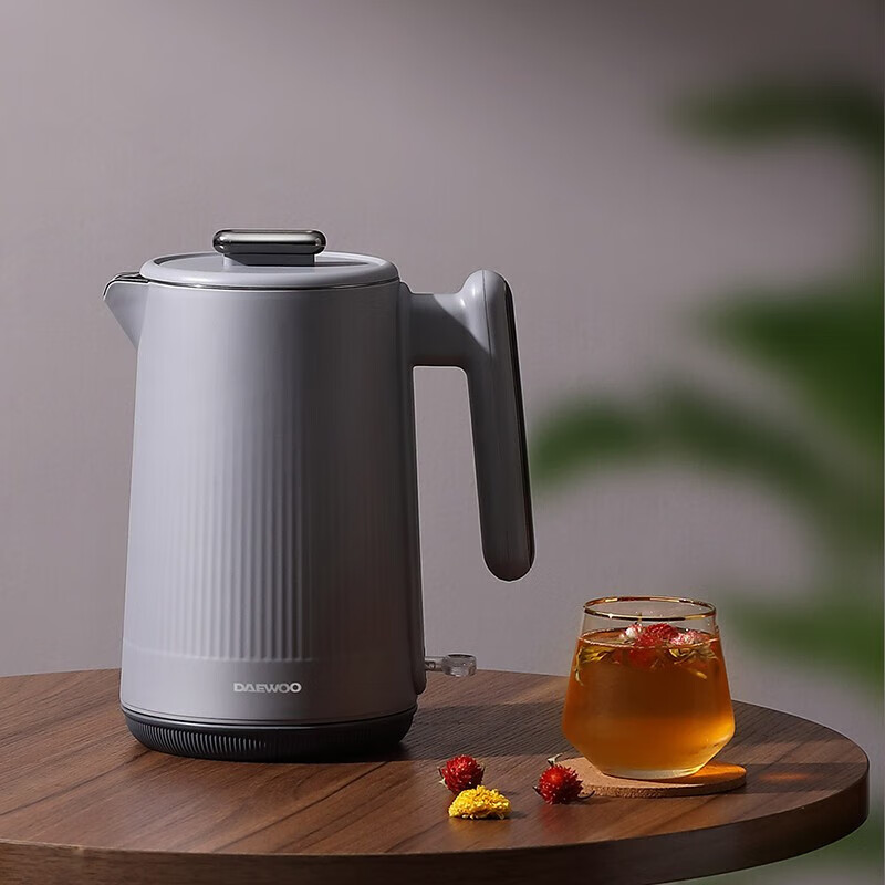 大宇电热水壶1.5L大容量家用双层防烫烧水壶 DYSH-H1815高清大图