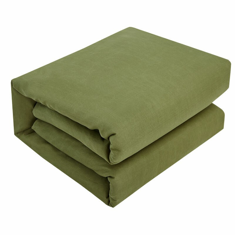 洛菲源 军绿棉被 棉花被子 被芯军绿色全棉包布加网内芯 规格150*200/3kg高清大图