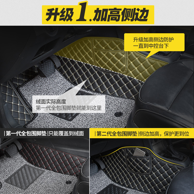 [补贴10%]汽车脚垫单片专用主驾驶脚垫单个丝圈车脚垫子主驾驶位室座全包围高清大图