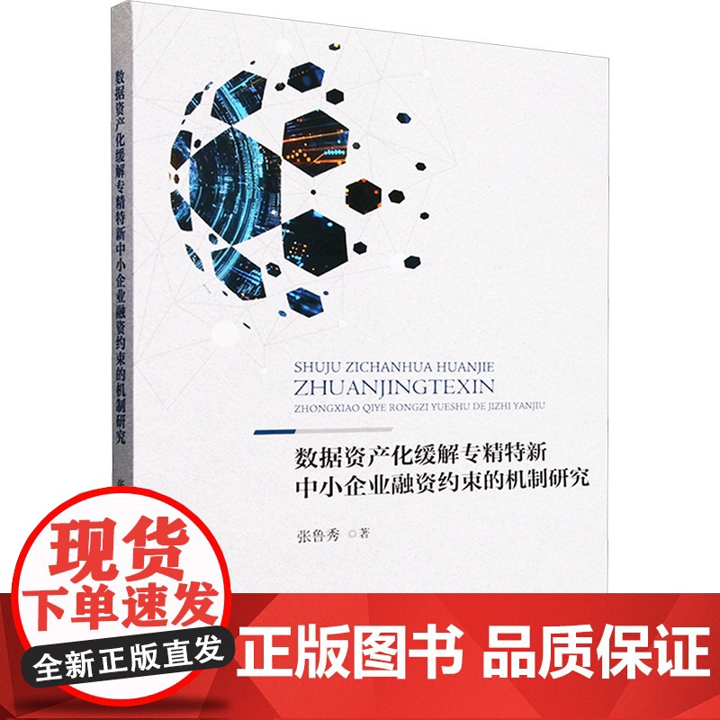 数据资产化缓解专精特新中小企业融资约束的机制研究 张鲁秀 著 经济理论经管、励志 正版图书籍 经济科学出版社高清大图
