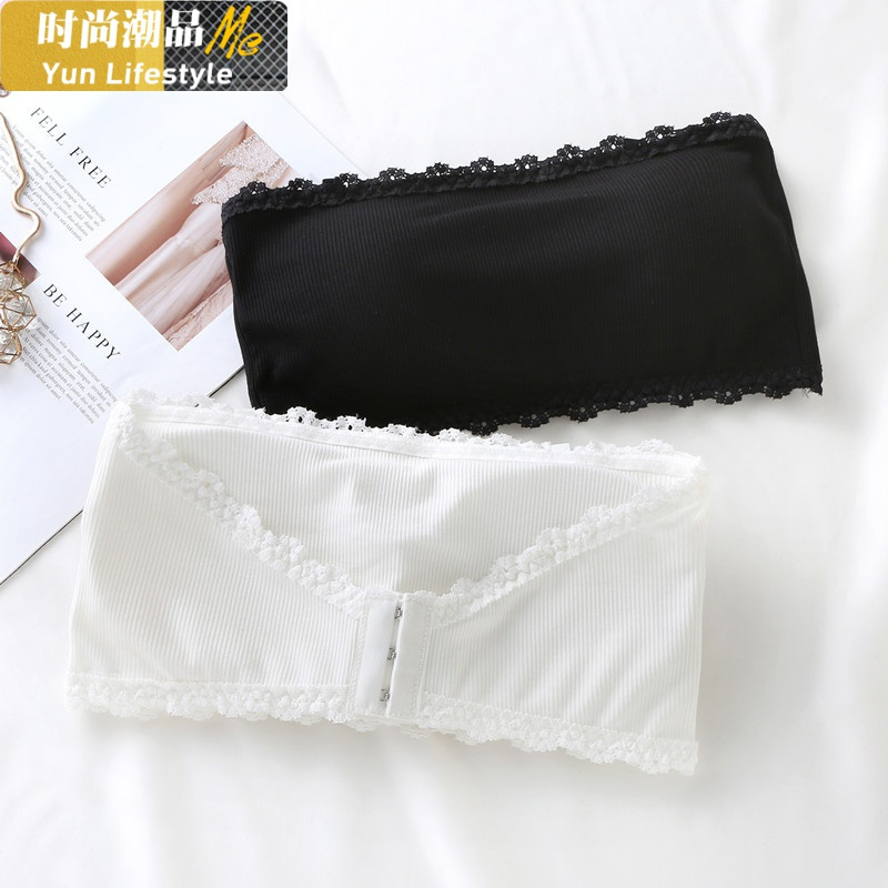 YUNWUXIN无肩带抹胸女聚拢防滑上托裹胸式隐形文胸女防走光打底内衣抹胸