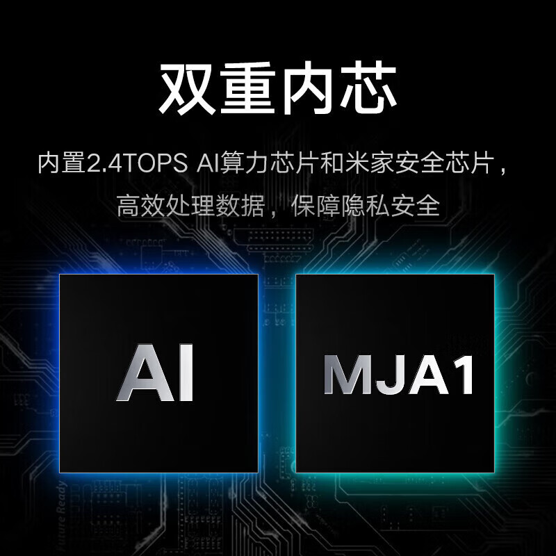 [官方旗舰店]小米(MI) Xiaomi智能摄像机2 AI增强版 家用云台监控器360°全景双频WiFi400万像素高清大图
