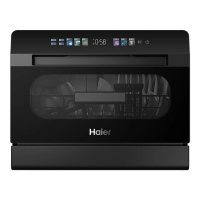 海尔(haier)小海贝台式洗碗机8套小型家用 高温+独立UV除菌 洗消一体智能开门速干7天存储ETW83286KHU1