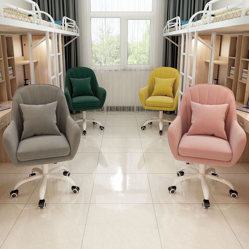 洛电脑椅家用舒适久坐靠背女生可爱卧室学生书桌转椅子休闲办公座椅