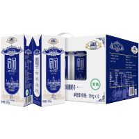 [日期新鲜]欧亚高品全脂纯牛奶250g*12盒礼盒装娟姗奶牛