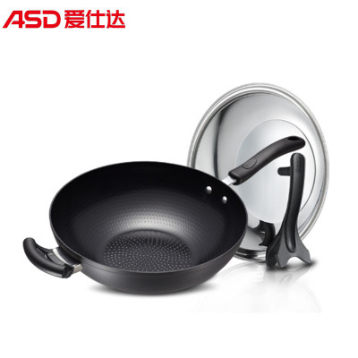 爱仕达（ASD) 32CM陶瓷少油烟不粘锅炒菜锅炒锅锅具JD8332E