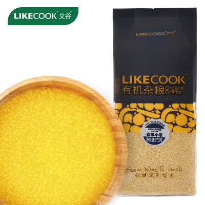 艾谷有机小米370g*1黄小米新米辽宁朝阳五谷杂粮膳食煮粥真空包装