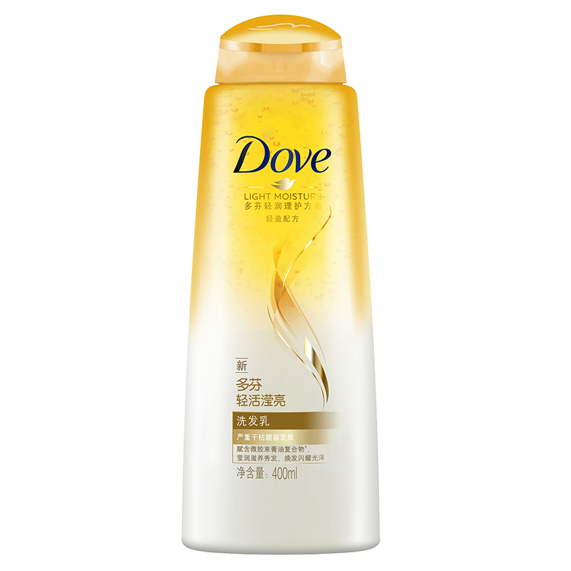 多芬(Dove)洗发水 轻润系列洗发乳 轻活滢亮400ml[联合利华]