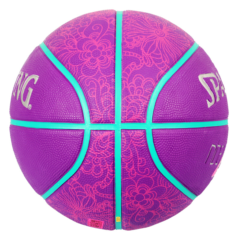 83-051y 女子篮球 nba 4her系列 橡胶材质 6号篮球 紫色