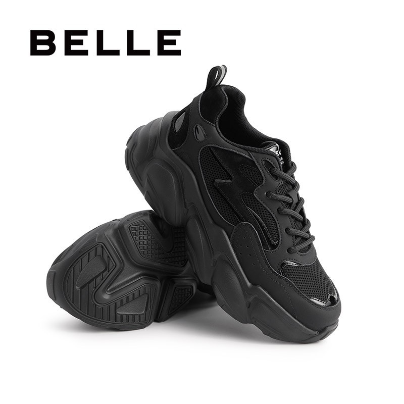BELLE/百丽2021春新款休闲运动风厚底女老爹鞋32533AM1