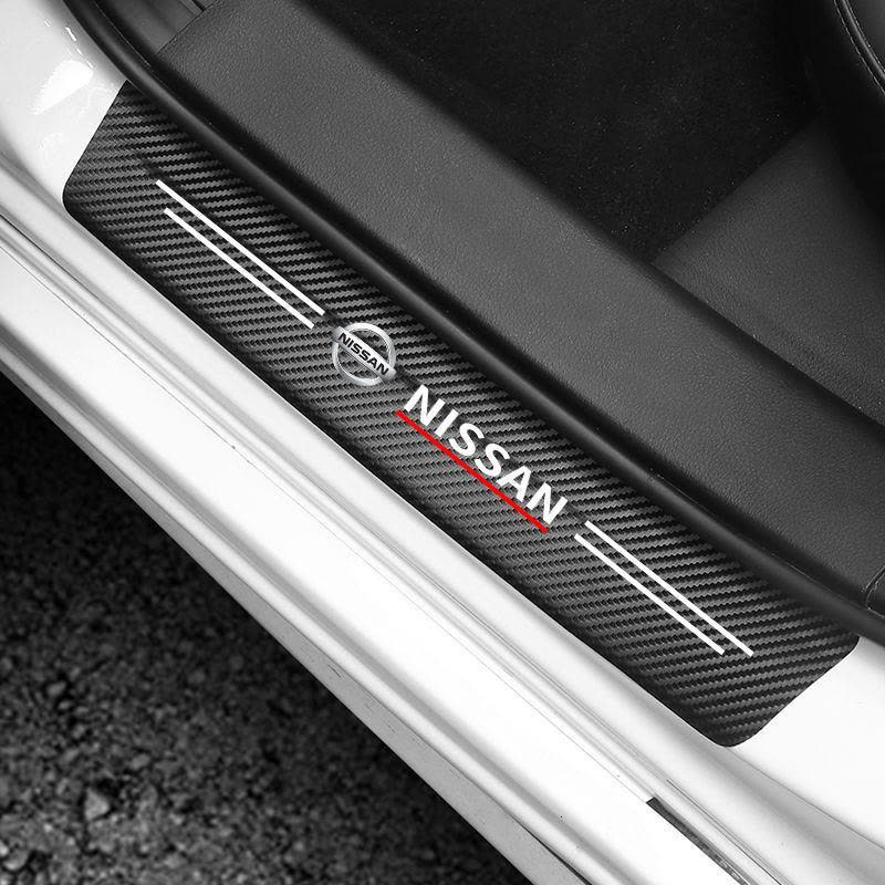 日产逍客轩逸奇骏骐达劲客天籁蓝鸟贴迎宾踏板碳纤槛条防撞条图片