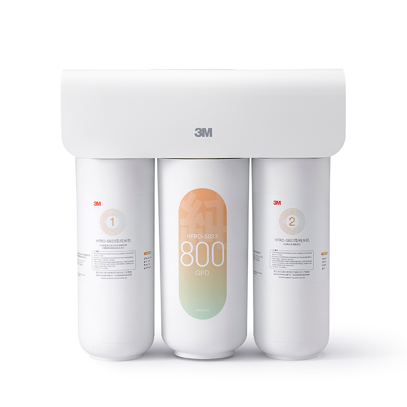 3M净水器家用厨下式直饮ro反渗透纯水机800G大通量S823自来水过滤净水机智能