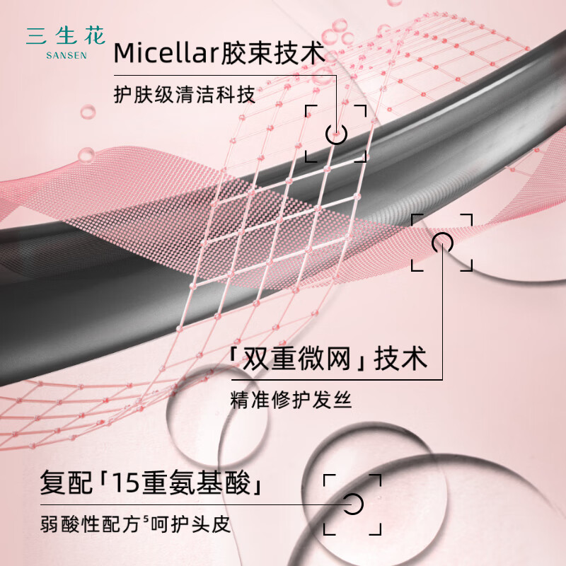 百雀羚三生花精油香氛洗发露(滋养修护) 500ml个人护理高清大图