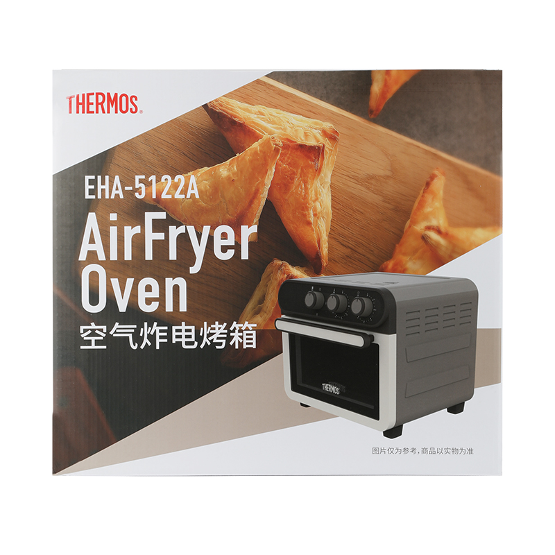 膳魔师 空气炸电烤箱18L沥青灰1600W EHA-5122A高清大图
