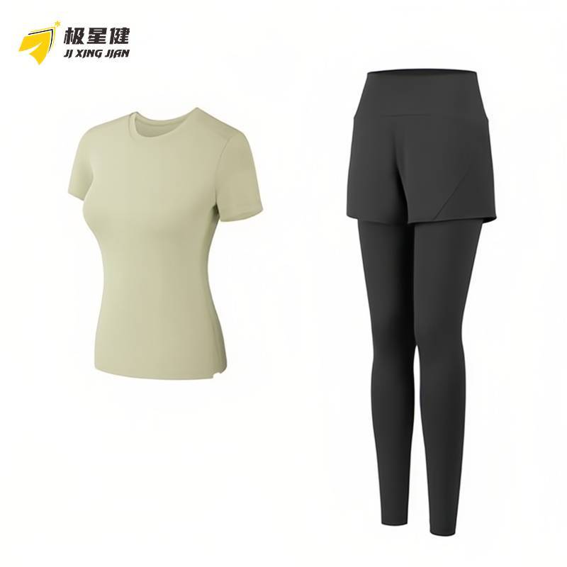 极星健 瑜伽服 运动服套装 53022两件套 套高清大图