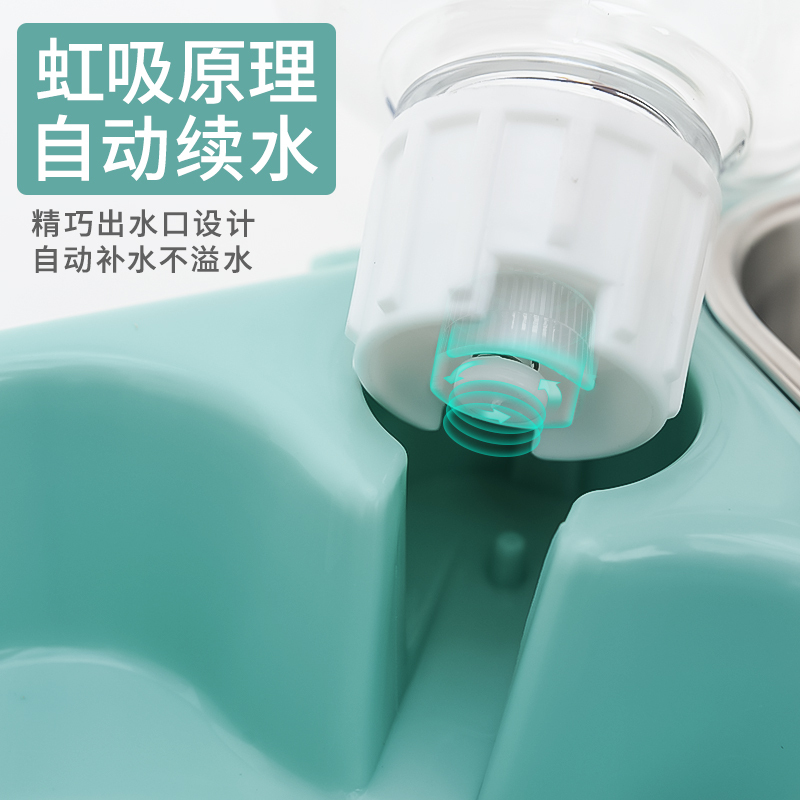 狗狗喝水器挂式悬挂喂食宠物自动喂水猫咪用品水壶水盆饮水机高清大图