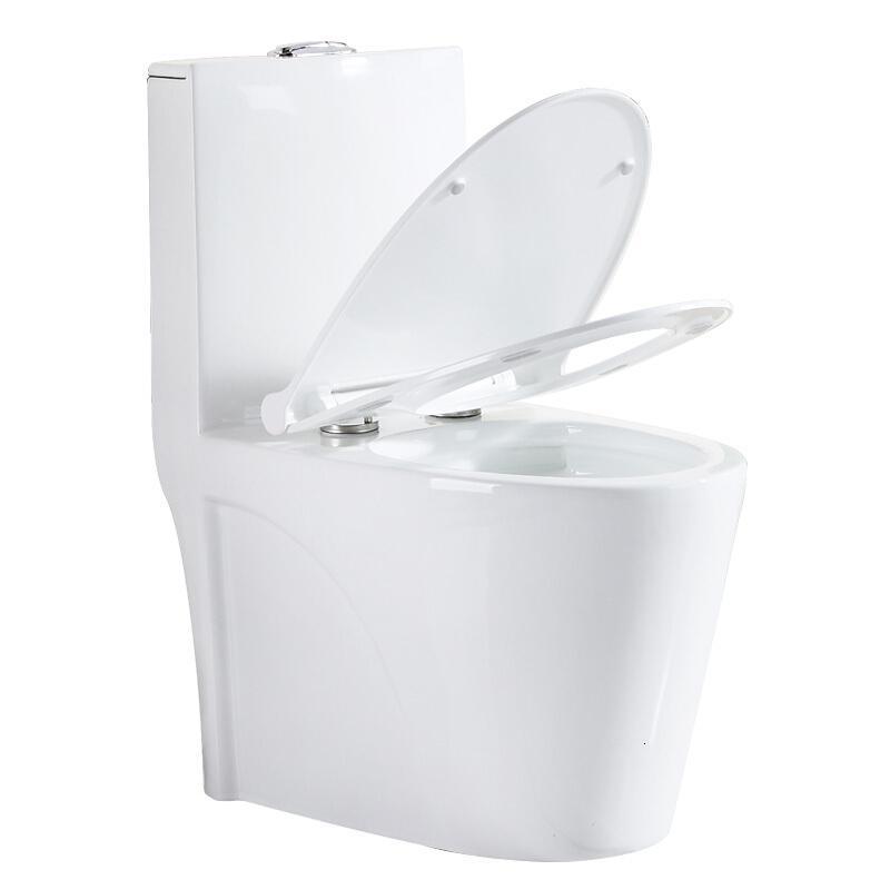 马桶坐便器家用卫生间抽水普通户型冲水防臭座便坐厕虹吸式0304大管道