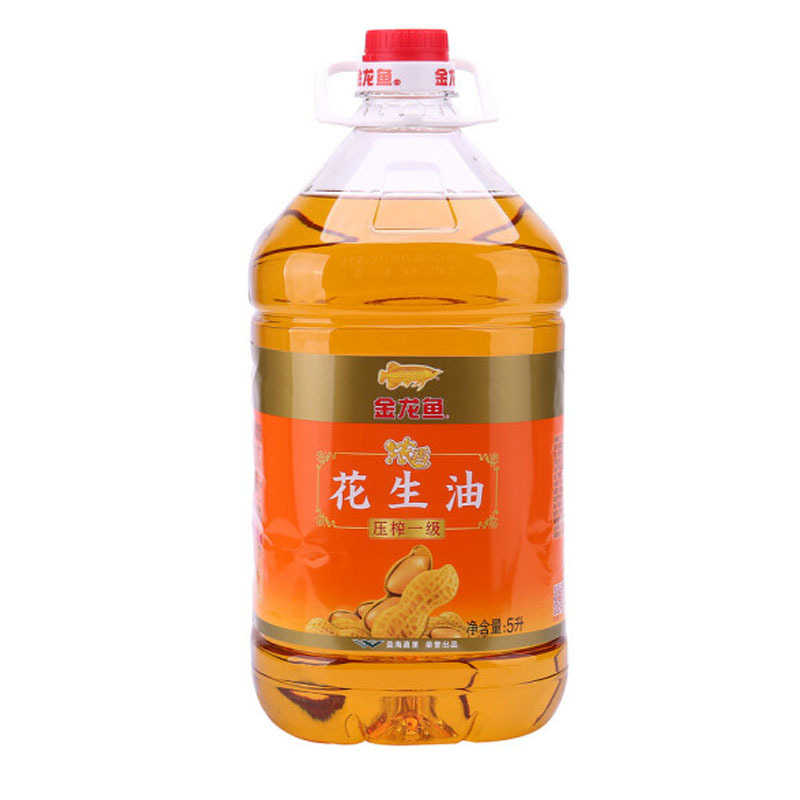 金龙鱼 压榨浓香花生油5L食用油