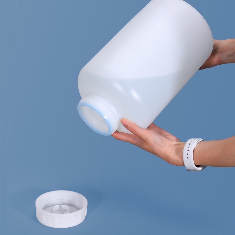 WAHL 大口塑料瓶5L升圆瓶 试剂瓶5L 单位:只