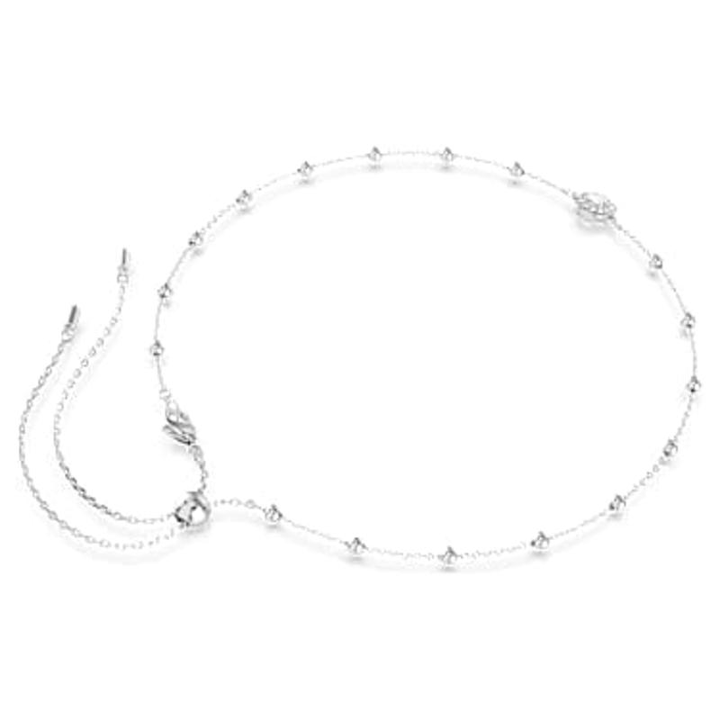 Swarovski可调节滑动链项链多面闪耀设计优雅女式饰品高清大图