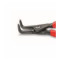 凯尼派克 KNIPEX 49 21 A11精密外卡簧钳(弯嘴,灰色,磷酸盐处理,防滑塑料套柄)10-25mm