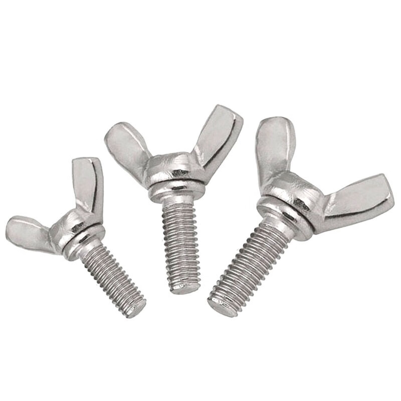 冰禹 蝶形螺丝 BY-450 304不锈钢 洗白 DIN316 M4*25 20个 1包高清大图