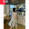 YIBUSHENG海柠甜妹~小清新甜美碎花吊带连衣裙女季小个子绑带短裙