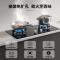 老板(Robam) 燃气灶 5.0kW 单灶具 双眼灶 燃气灶台嵌入式 天然气灶JZT-20B1A (天然气)