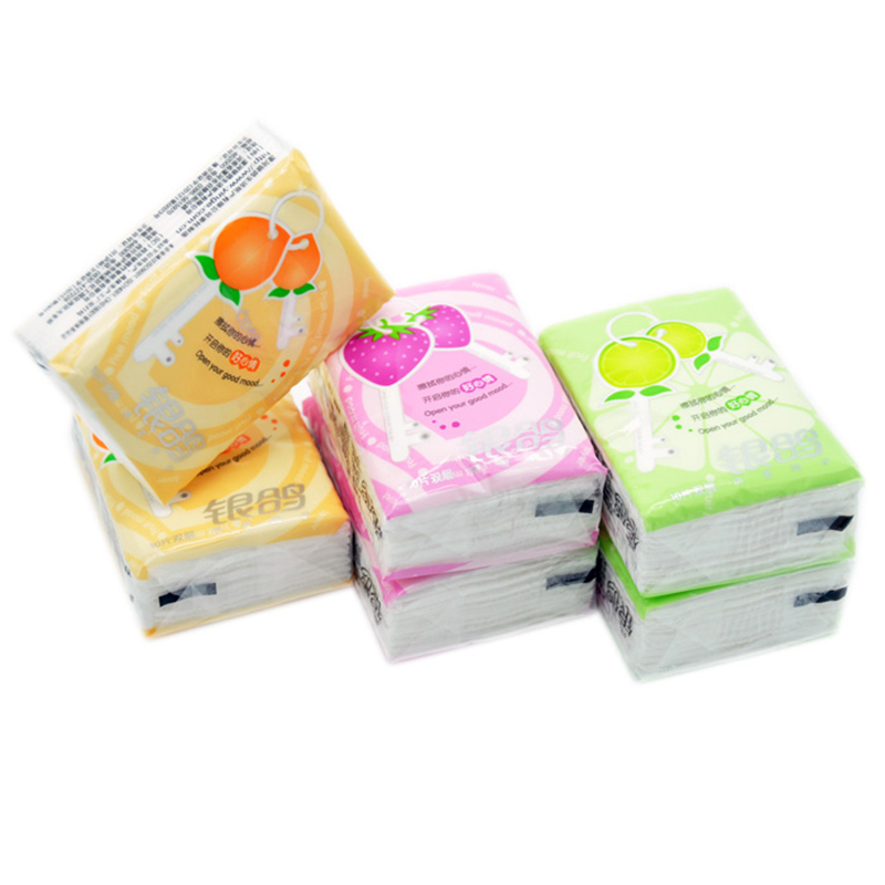 银鸽手帕纸夏果缤纷小包纸巾便携式原木浆卫生纸厕纸手纸3条30包视频