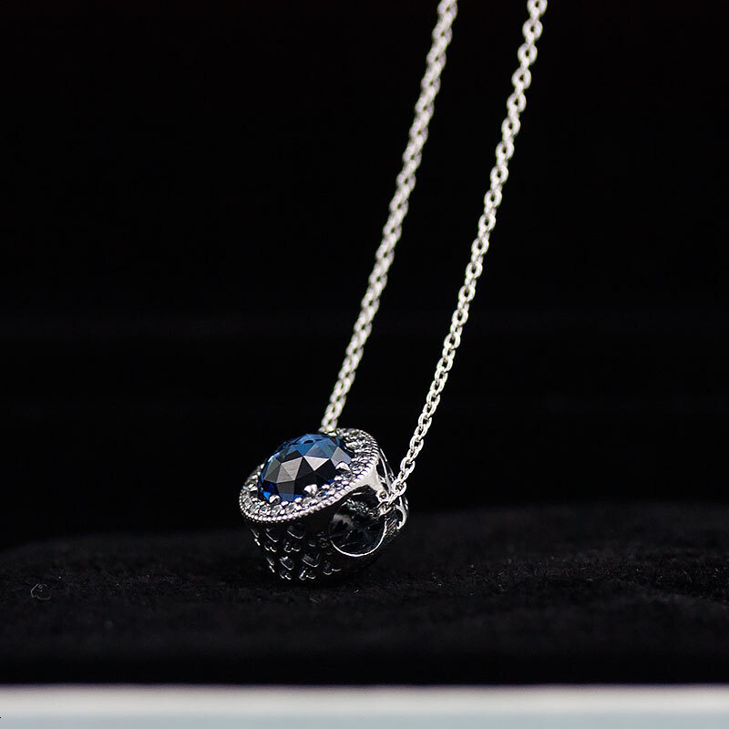 潘多拉pandora项链新款女士简约款项链串珠海洋之心项链送女友情人节