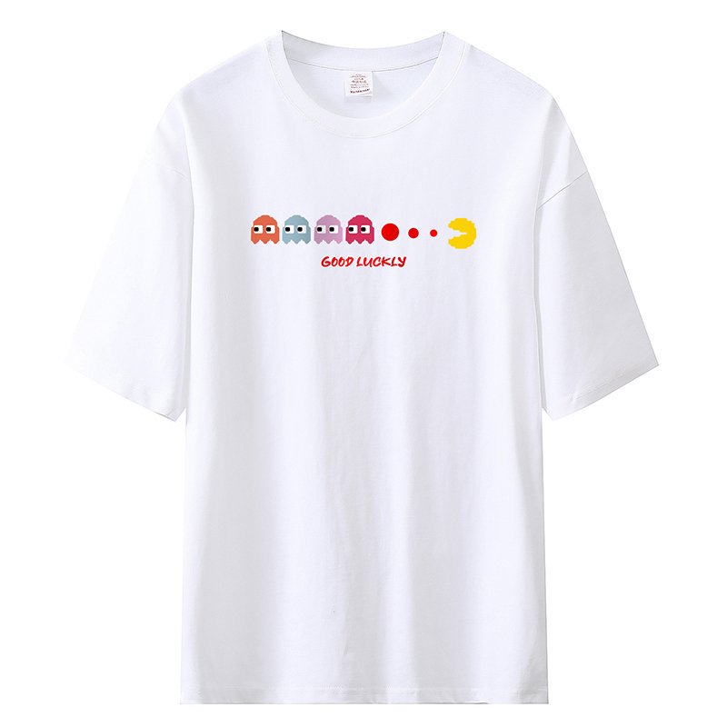 鑫捷登 情侣款230克纯棉印花系列短袖T恤LWKS-T2330 3XL T2330白色