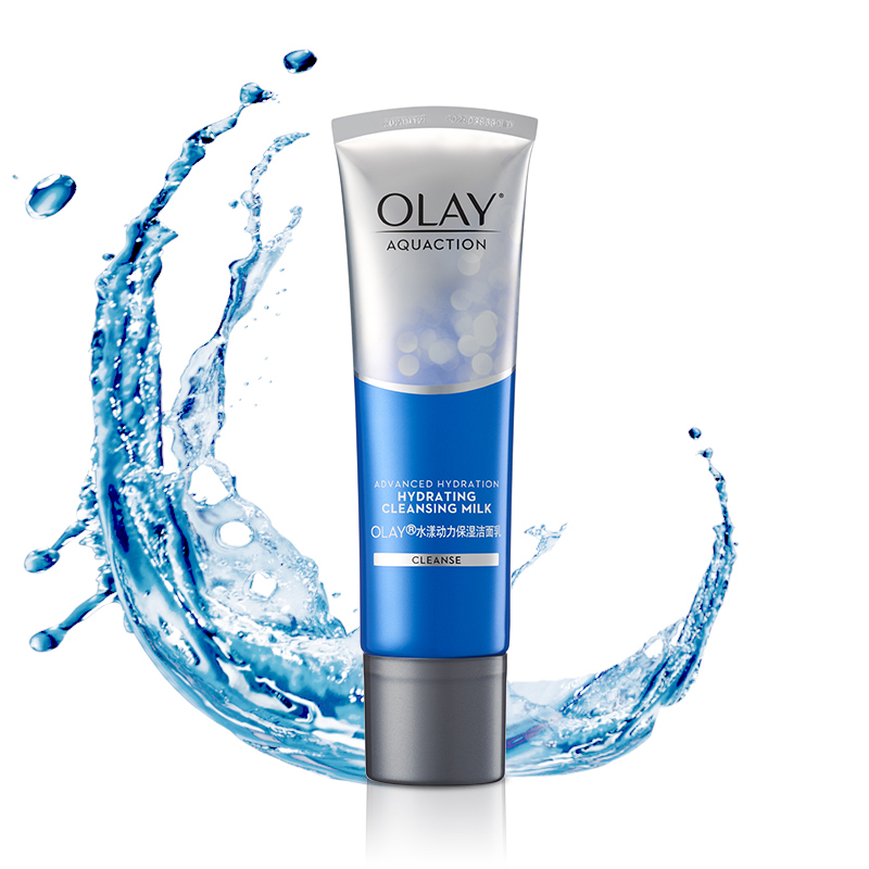 olay玉兰油洗面奶水漾动力保湿洁面乳125g补水保湿深层清洁毛孔女士