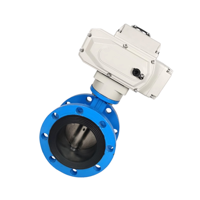 云型巨 电动法兰蝶阀 D941X-16/DN40 个高清大图