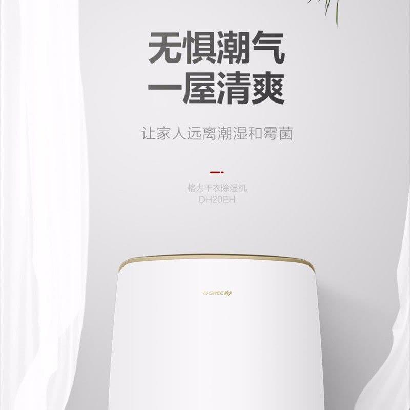 格力( GREE ) 除湿机 DH20EH/ 40EH急速除湿家用抽湿器除湿机31-40㎡微电脑式日除湿20/40升可选图片
