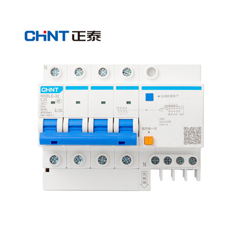 正泰（CHNT）NXBLE-32-4P-C25-30MA-6KA 小型漏电保护断路器 漏保空气开关