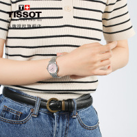 [2021新品]天梭(TISSOT)瑞士手表 卡森臻我系列 钢带女士石英表 T122.210.11.159.00