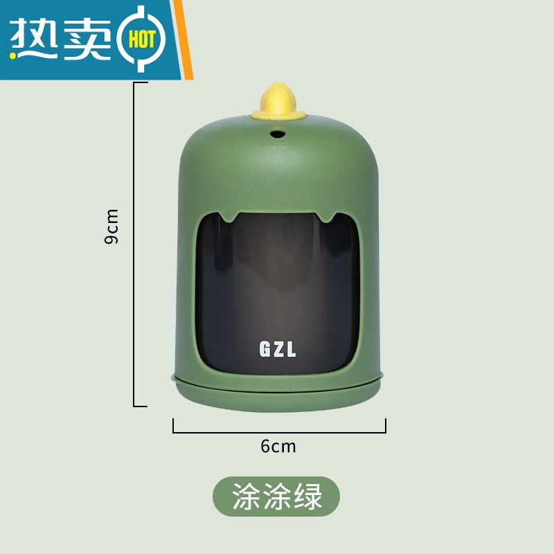 XIANCAI牙签盒家用个性创意牙签筒按压式自动弹出时尚客餐厅牙签罐桶 绿恐龙【按压自动出签】送200根牙签