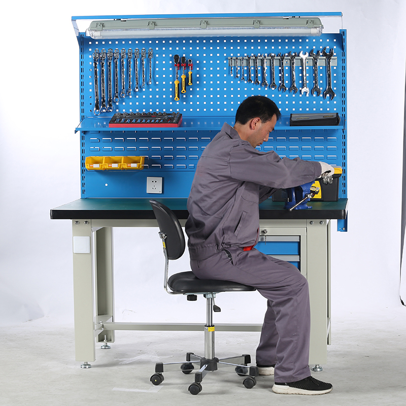 创世人 重型钳工工作台 防静电操作台 工厂车间多功能维修工具台高清大图