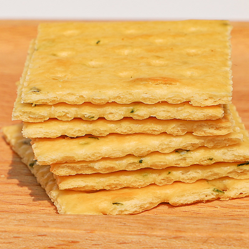 唛兆香葱苏打饼干整箱 葱香咸味梳打饼小零食小吃彩盒装高清大图