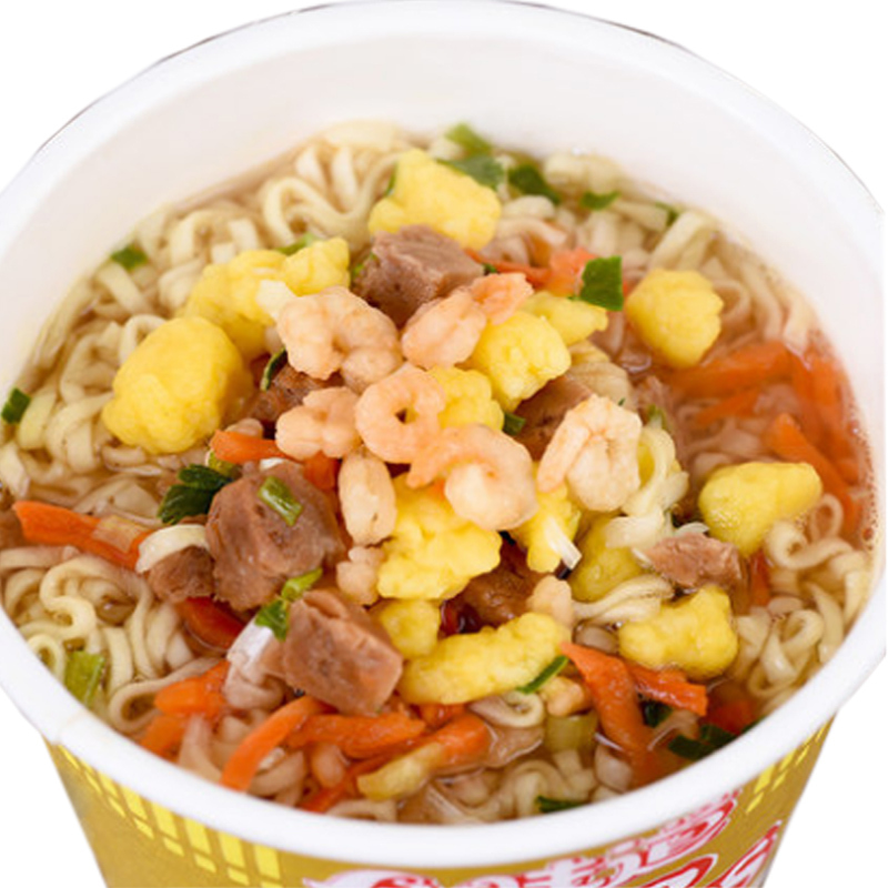 日清nissin合味道虾仁风味82g杯方便面