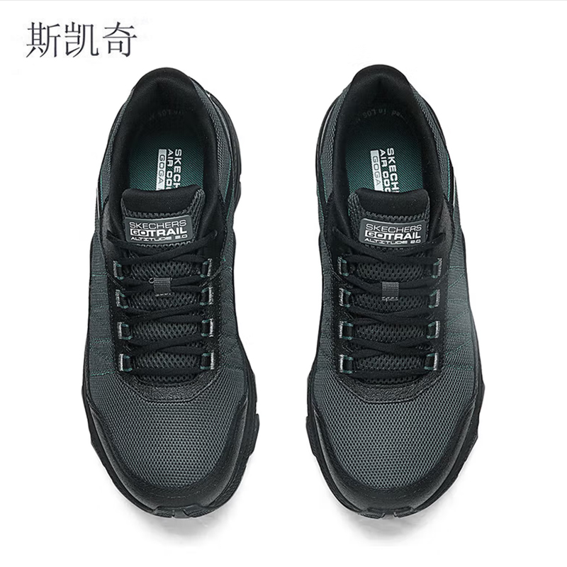 斯凯奇 男黑色运动跑步鞋 220756/BKCC-7 双高清大图