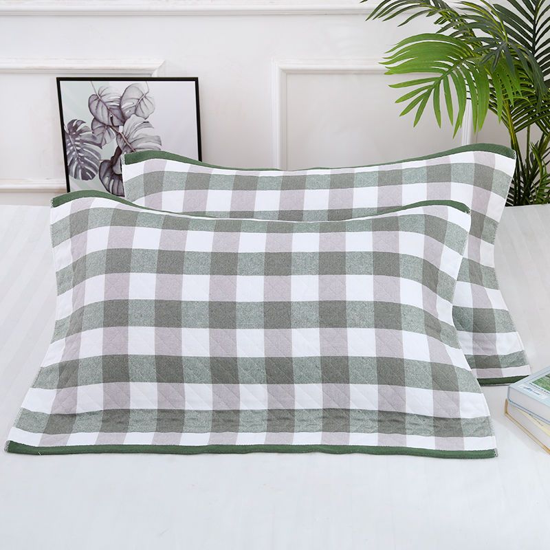 枕巾纯棉一对装成人三层纱布加大加厚枕头巾柔软吸汗高档