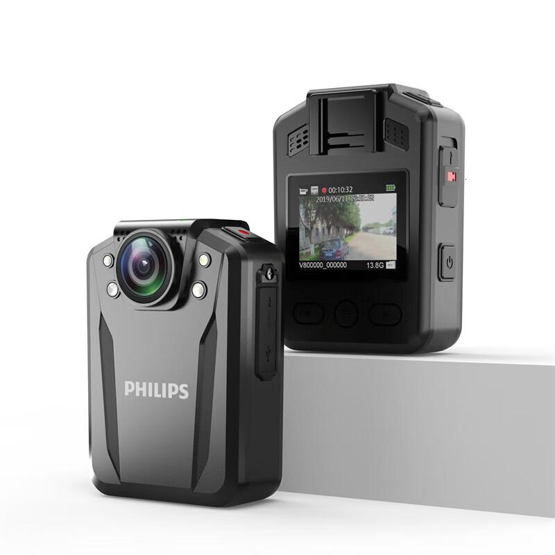 飞利浦执法仪 DSJ-8J执法记录仪高清摄像 红外夜视 超长续航256G版高清大图