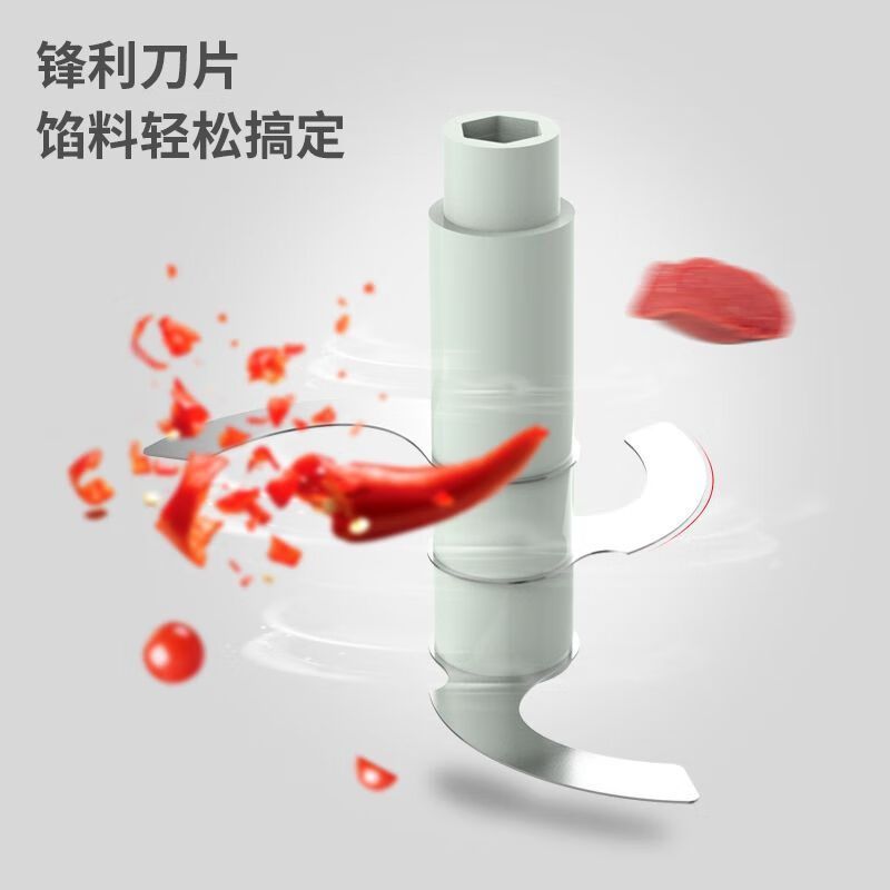 利仁(Liven) 绞肉机家用电动 不锈钢多能料理机 绞馅机碎肉打肉搅肉机切菜搅拌机 SJX-1205
